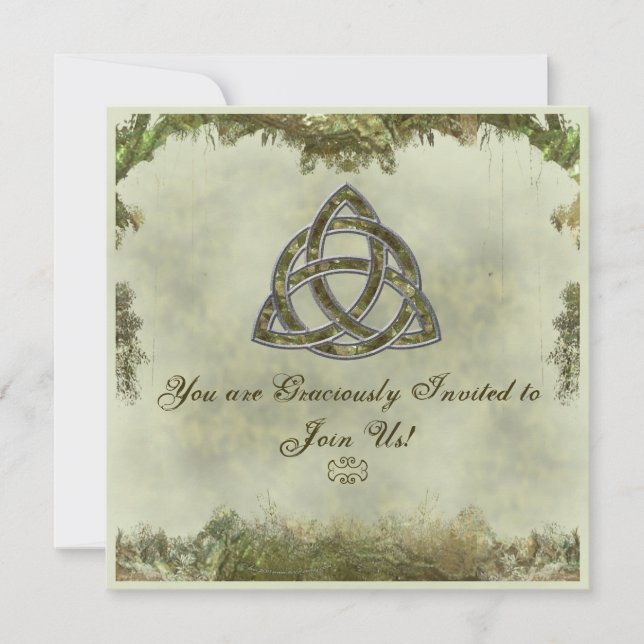 Triquetra Natural Invitation (Front)