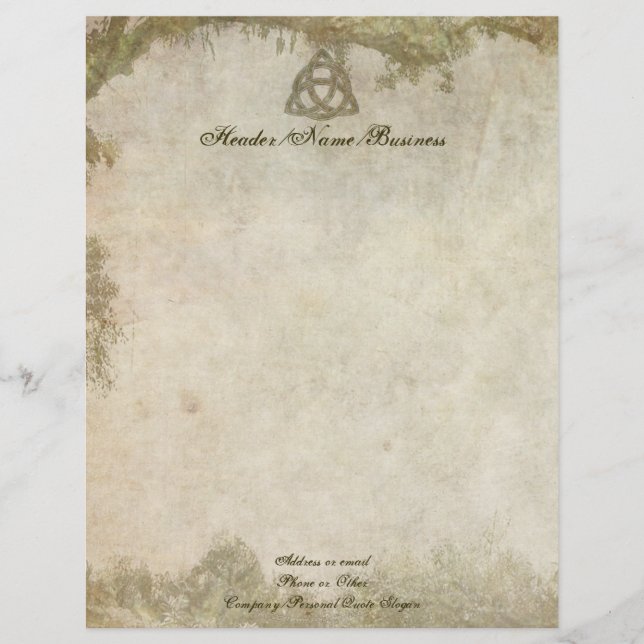 Triquetra Natural Letterhead (Front)