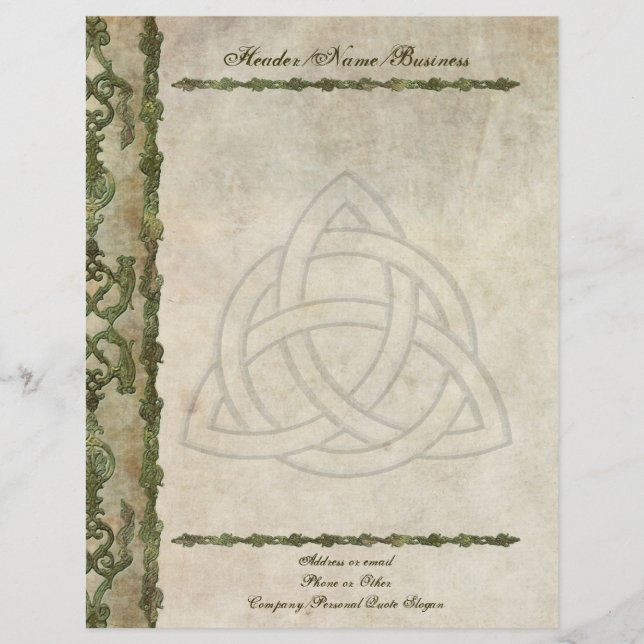 Triquetra Natural Letterhead (Front)