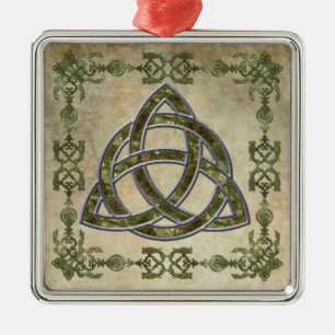 Triquetra Natural Metal Ornament
