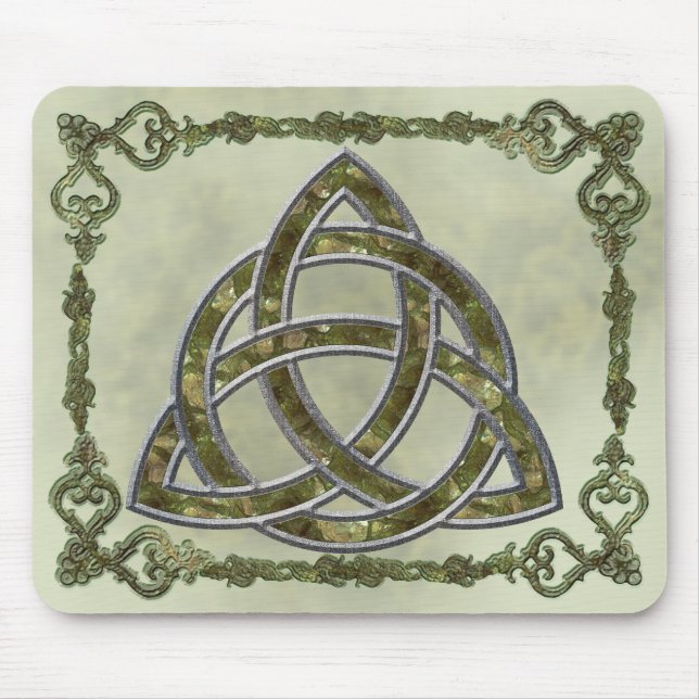 Triquetra Natural Mouse Pad (Front)