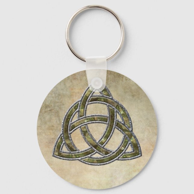 Triquetra Nature Keychain (Front)