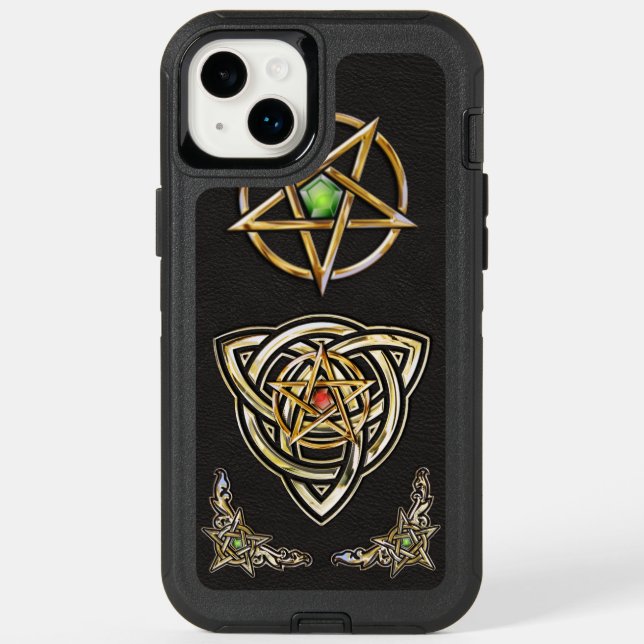 Triquetra Pentagram Otterbox iPhone Case (Back)