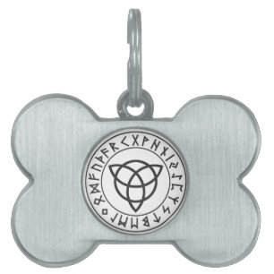 Triquetra Rune Shield Pet Tag