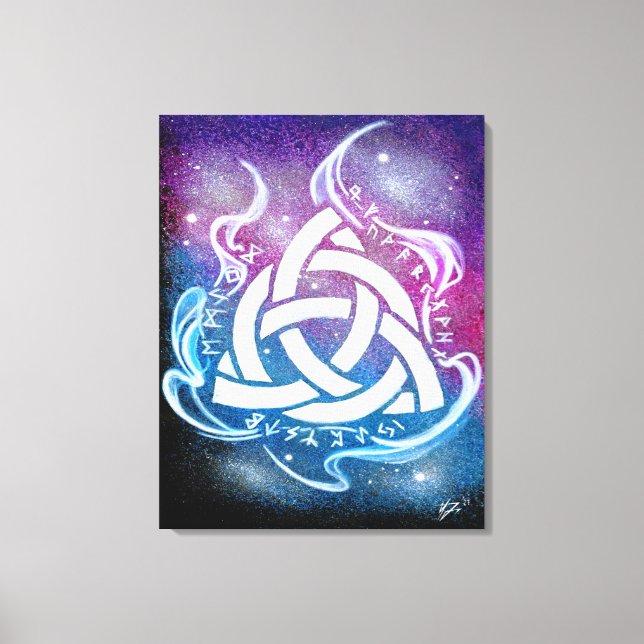 Triquetra sigil canvas print (Front)