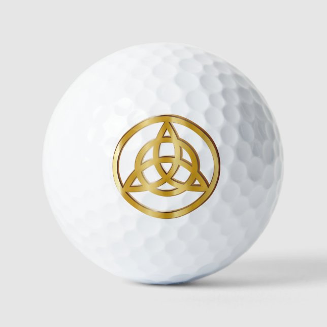 Triquetra symbol golf balls (Front)