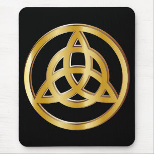 Triquetra symbol mouse pad