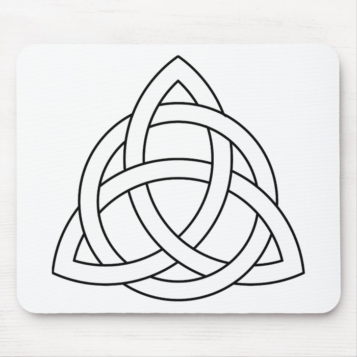 Triquetra Symbol Mousepad