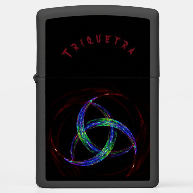 ☼ TRIQUETRA – Symbol Of Trinity ☼ Zippo Lighter (Front)