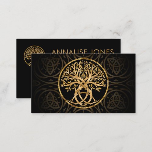 Triquetra Tree of life Business Card