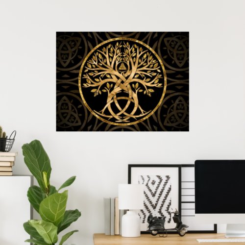 Triquetra Tree of life Poster