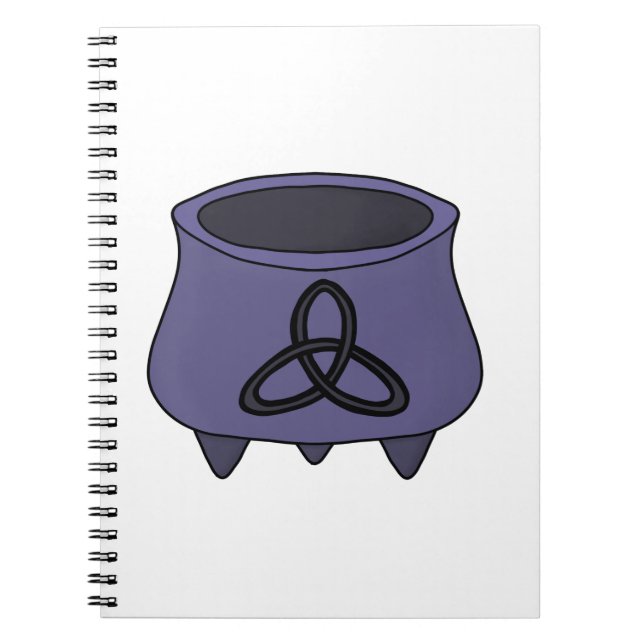 Triquetra Trinity Cauldron Notebook (Front)