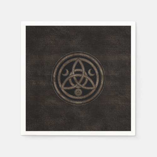 Triquetra Triple Moon Celtic Ornament Napkins