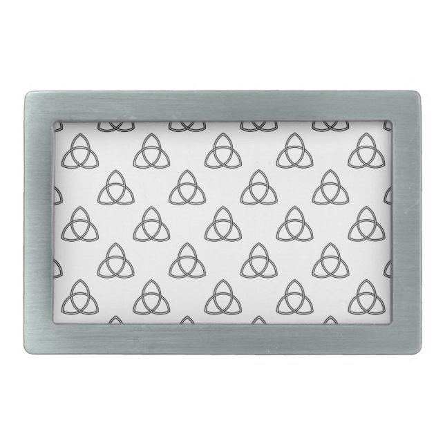 Triquetra Vesica Symbol Belt Buckle (Front)