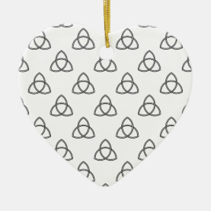 Triquetra Vesica Symbol Ceramic Ornament