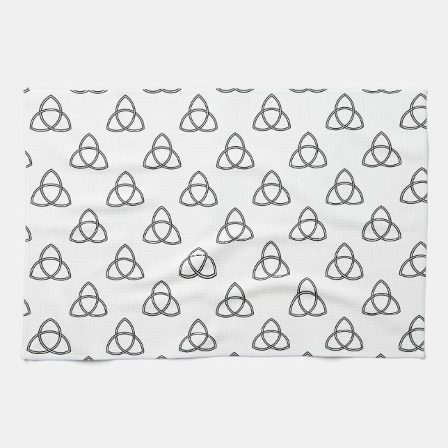 Triquetra Vesica Symbol Towel (Horizontal)