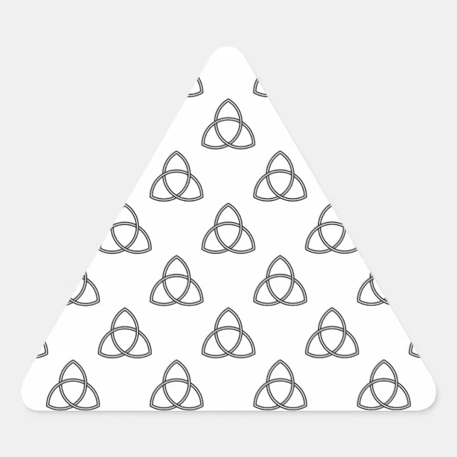 Triquetra Vesica Symbol Triangle Sticker | Zazzle