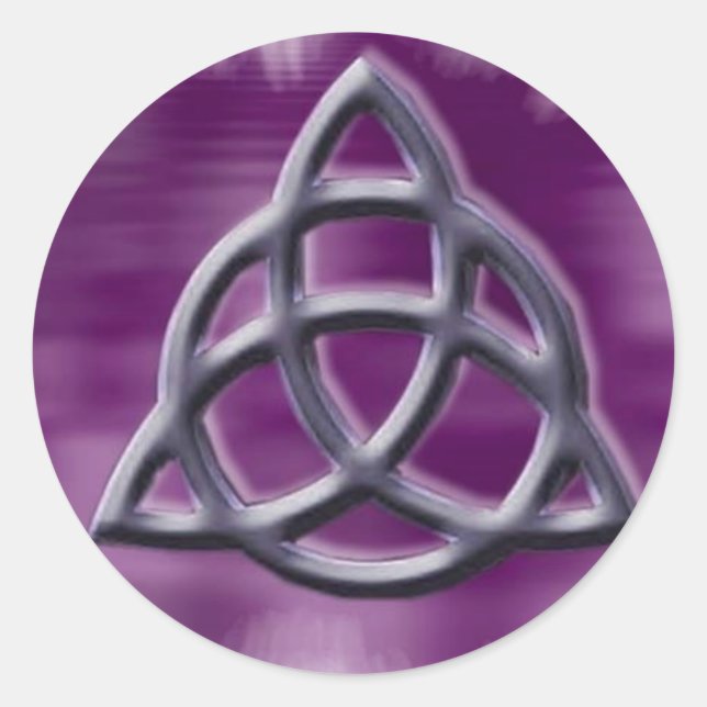 triquetrapic1 classic round sticker (Front)