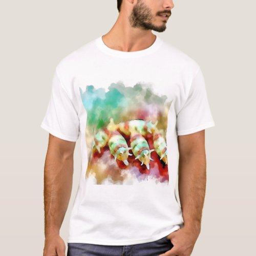 Triquina Meadow ABREF114 _ Watercolor T_Shirt