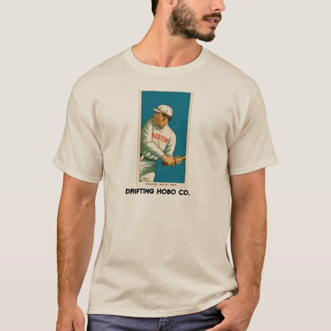 TRIS SPEAKER BASEBALL CARD T SHIRT (Front)