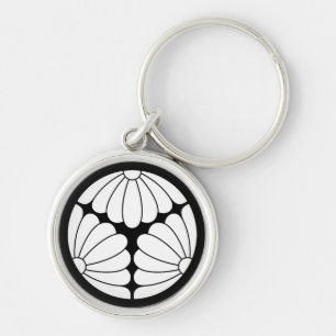 Trisected chrysanthemums keychain