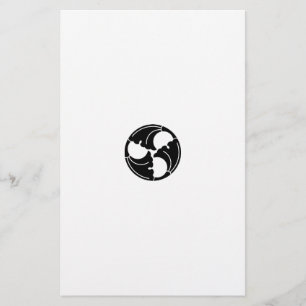 Trisected ginkgo leaves stationery