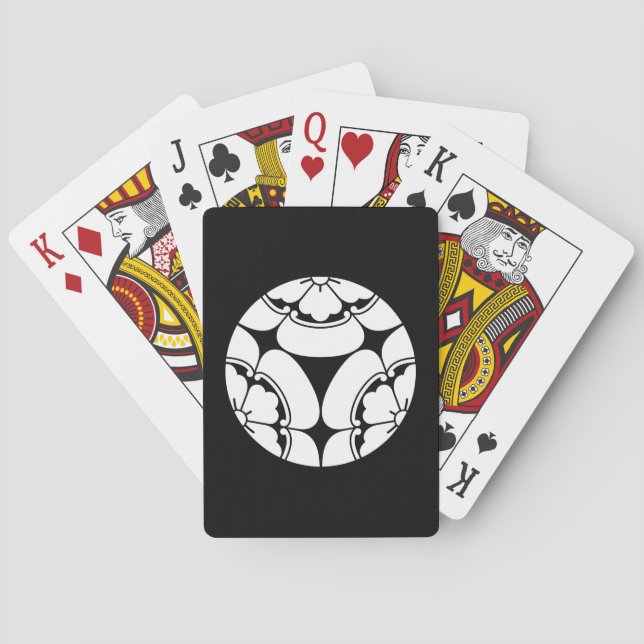 Trisected mokkos bicycle playing cards (Back)