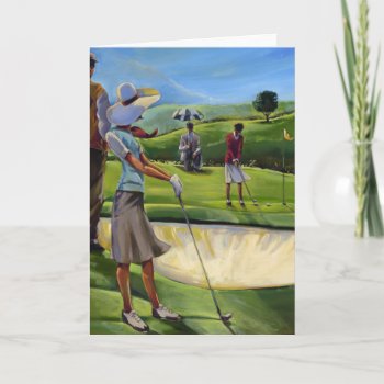 Trish Biddle - Ladies Golf Card by trishbiddle at Zazzle