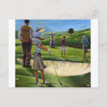 Trish Biddle - Ladies Golf Postcard at Zazzle