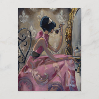 Trish Biddle Powder Pink Vanity Postcard
