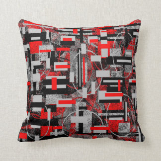 Trisha Blue Water Red Grays Pillow PB
