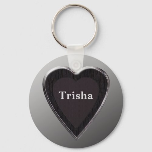 Trisha Heart Keychain by 369 My Name