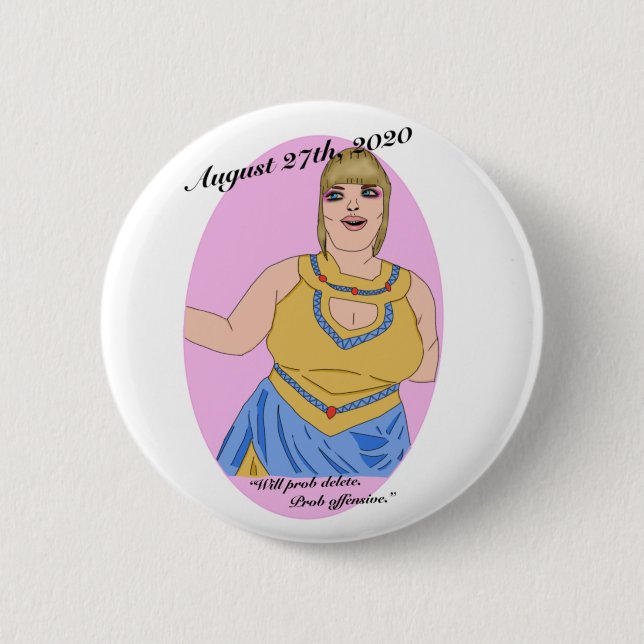 Trisha Paytas King Tut Button (Front)