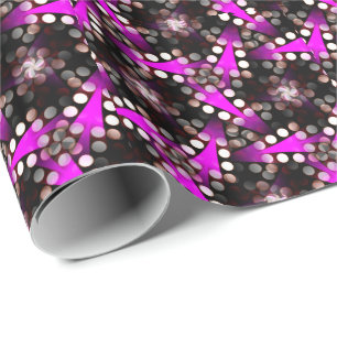 TriShapa Black Pink Wrapping Paper