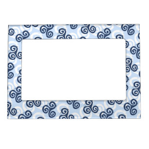 Triskel Celtic Pattern Coastal Blues Magnetic Frame