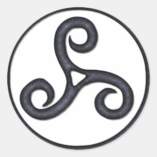 Triskel Classic Round Sticker