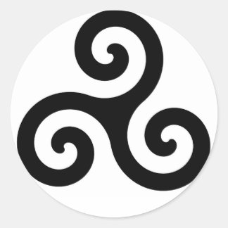 Triskele Classic Round Sticker
