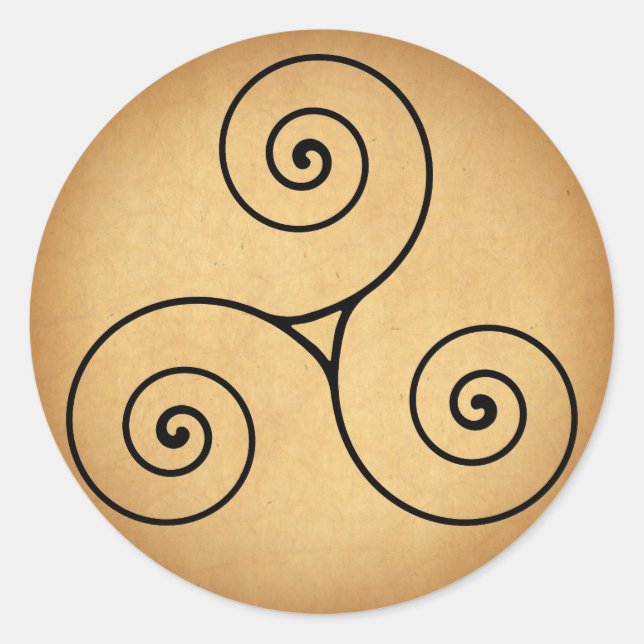 Triskele Classic Round Sticker (Front)