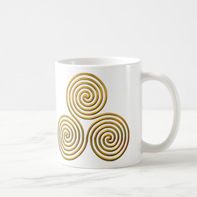 Triskele-gold Coffee Mug (Right)