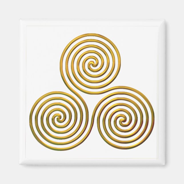 Triskele-gold Magnet (Front)