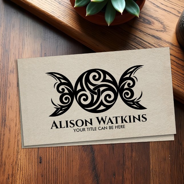 Triskele - Triple Moon Ornament Business Card (Creator Uploaded)