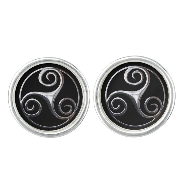 Triskelion Cufflinks (Front)