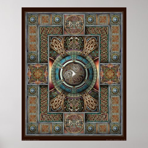 Triskelion Mandala II Poster (22x28