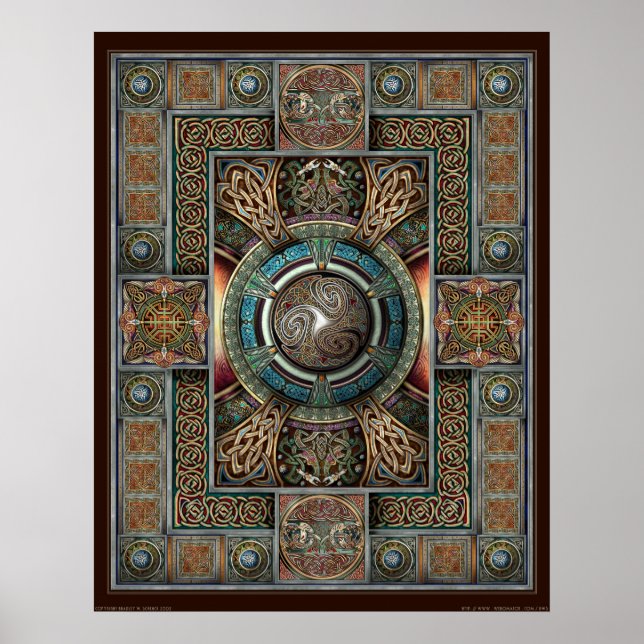 Triskelion Mandala II Poster (22x28") (Front)