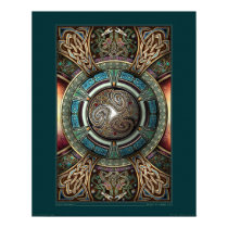 Triskelion Mandala poster (16x20")