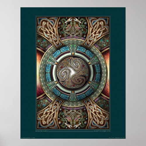 Triskelion Mandala poster (16x20