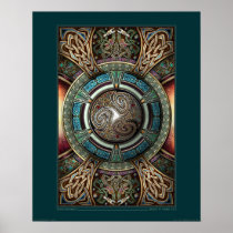 Triskelion Mandala poster (16x20