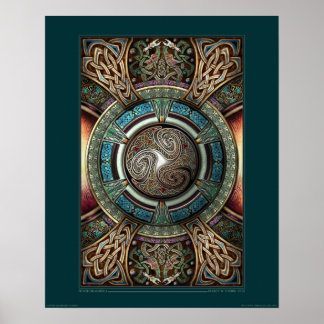 Triskelion Mandala poster (16x20")