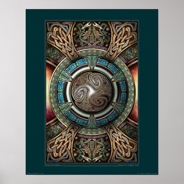 Triskelion Mandala poster (16x20") (Front)