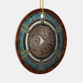 Triskelion  Pendant/Ornament Ceramic Ornament (Right)